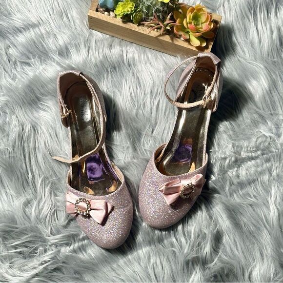 Badgley Mischka gold rose shoes - Picture 1 of 7